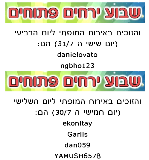 פרסום בלוג שלישי ורביעי סופי